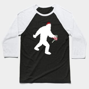 Bigfoot Santa or Santa Squatch Baseball T-Shirt